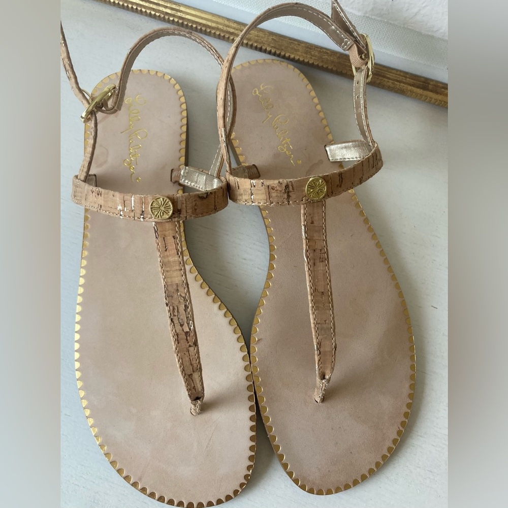 Lily Pulitzer Cork Sandals NWOT